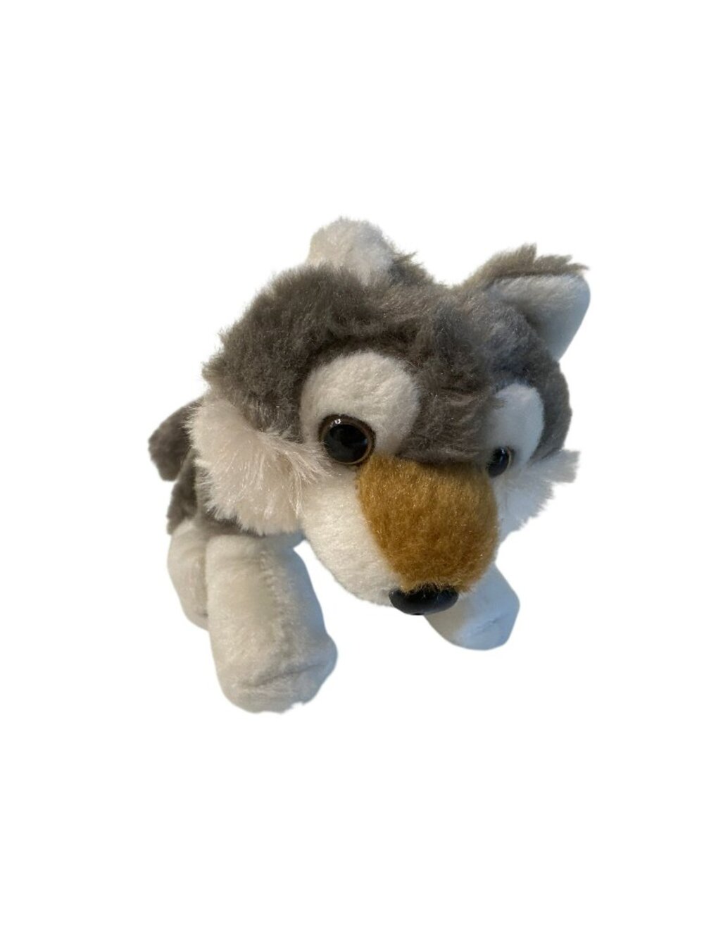 Wild Republic Wolf Plush Stuffed Animal Toy 8" Soft & Cuddly Gray & White Tiny